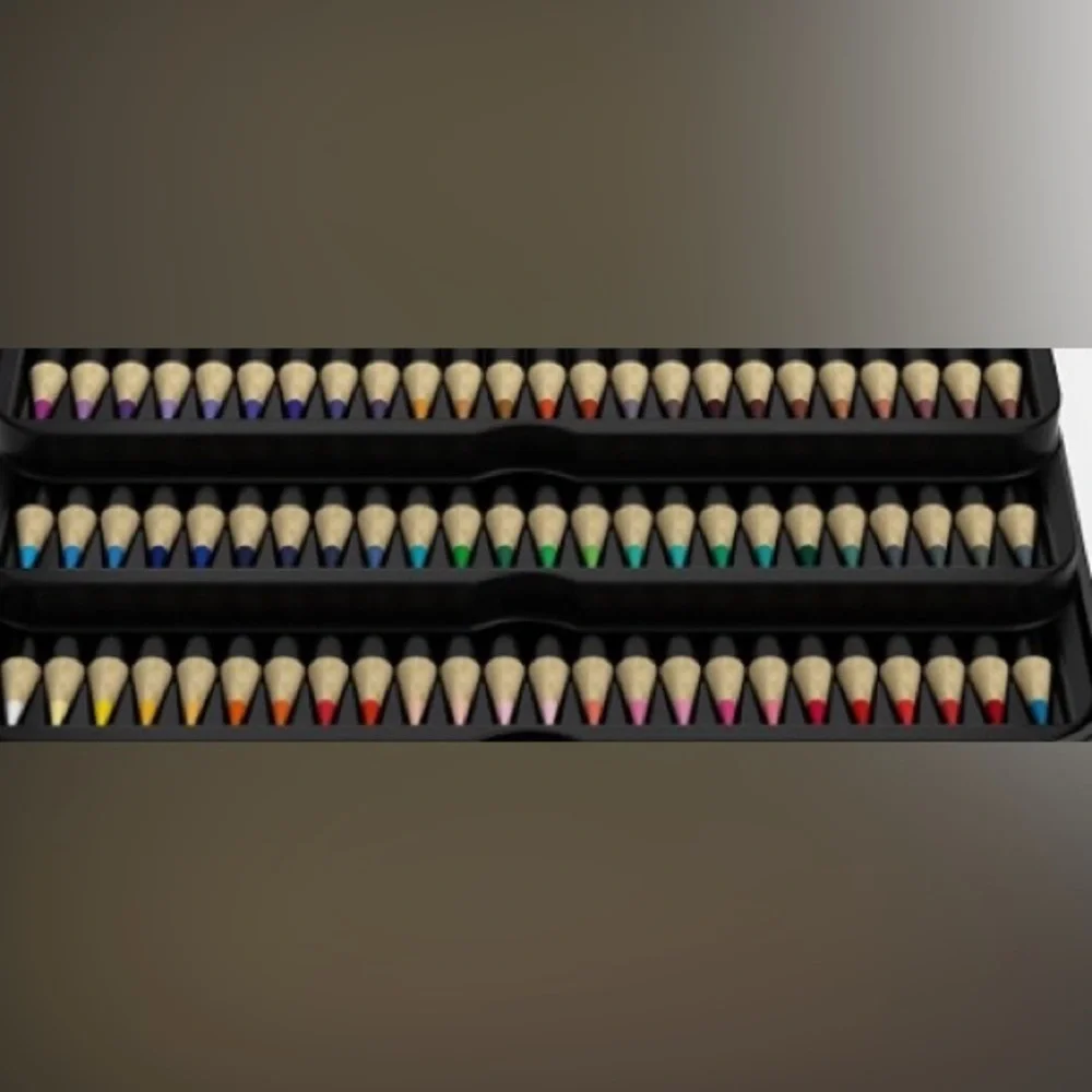 Castle Art Supplies 72 Premium Soft Core Colored Pencils Set in Tin Case